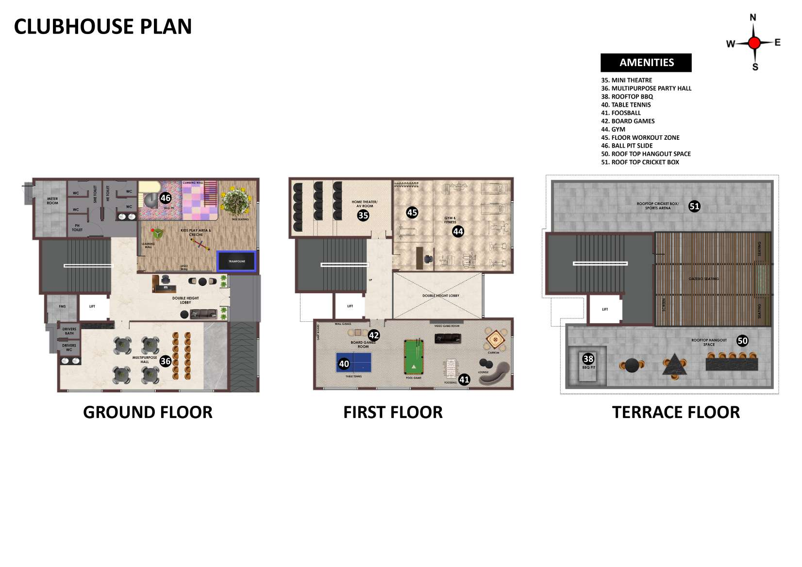 orchards clubhouse plan
